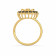 Malabar 22 KT Gold Studded Casual Ring ECRGSGDZ015