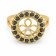Malabar 22 KT Gold Studded Casual Ring ECRGSGDZ015
