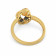 Malabar 22 KT Gold Studded Casual Ring ECRGSGDZ016