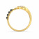 Malabar 22 KT Gold Studded Casual Ring ECRGSGDZ021