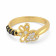 Malabar 22 KT Gold Studded Casual Ring ECRGSGDZ021