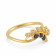 Malabar 22 KT Gold Studded Casual Ring ECRGSGDZ024