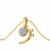 Starlet 22 KT Gold Studded Pendant For Kids EKPDDZ0045