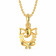 Starlet 22 KT Gold Studded Spiritual Pendant EKPDNO0006