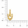 Starlet 22 KT Gold Studded Spiritual Pendant EKPDNO0006