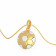 Starlet 22 KT Two Tone Gold Studded Pendant For Kids EKPDNO0038