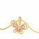 Starlet 22 KT Gold Studded Pendant For Kids EKPDNO0039