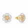 Mine Diamond Studded Gold Studs Earring ERALR10062