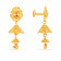Malabar 22 KT Gold Studded Jhumki Earring ERCOVM0017