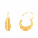 Malabar 22 KT Gold Studded Hoops Earring ERCOVM0048