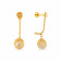 Malabar 22 KT Gold Studded Drops Earring ERCOVM0064