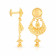 Malabar 22 KT Gold Studded Chandbali Earring ERCOVM0090