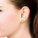 Malabar 22 KT Gold Studded Drops Earring ERCOVM0092