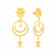 Malabar 22 KT Gold Studded Dangle Earring ERCOVM0102