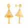 Malabar 22 KT Gold Studded Jhumki Earring ERCOVM0104