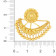 Malabar 22 KT Gold Studded Jacket Earring ERCOVM0142