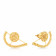 Malabar 22 KT Gold Studded Jacket Earring ERCOVM0173