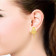 Malabar 22 KT Gold Studded Drops Earring ERCOVM0182