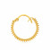 Malabar 22 KT Gold Studded Hoops Earring ERCOVM0209