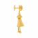 Malabar 22 KT Gold Studded Drops Earring ERCOVM0219