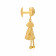 Malabar 22 KT Gold Studded Drops Earring ERCOVM0221