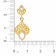 Malabar 22 KT Gold Studded Dangle Earring ERDZTP6739