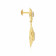 Malabar 22 KT Gold Studded Dangle Earring ERDZTP6820A