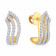 Mine Diamond Studded Gold Hoops & Bali Earring ERGEN14011