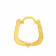 Malabar 22 KT Gold Studded Hoops Earring ERMSNO0148
