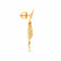 Malabar 22 KT Two Tone Gold Studded Chandbali Earring ERNOSA045