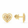 Mine Diamond Studded Gold Studs Earring ERPDGEN10050