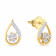 Mine Diamond Studded Gold Studs Earring ERPDGEN11091