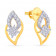 Mine Diamond Studded Gold Studs Earring ERPDGEN11131