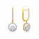 Mine Diamond Studded Gold Hoops & Bali Earring ERPDHRM10095