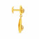 Malabar 22 KT Gold Studded Drops Earring ERSK5371B