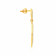 Malabar 22 KT Gold Studded Dangle Earring ERSK5565