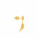 Malabar 22 KT Gold Studded Dangle Earring ERSK5934