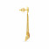 Malabar 22 KT Gold Studded Dangle Earring ERSK6776A