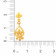 Malabar 22 KT Gold Studded Drops Earring ERSKYNO047