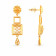 Malabar 22 KT Gold Studded Dangle Earring ERSKYNO742