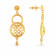 Malabar 22 KT Gold Studded Dangle Earring ERSKYNO763