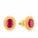 Precia Gemstone Studded Drops Gold Earring ERSNGGM052