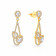 Mine Diamond Studded Dangle Gold Earring FJEFAB2090ER