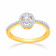 Mine Diamond Studded Gold Casual Ring FRALR10335