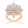 Mine Diamond Studded Gold Casual Ring FRALR10350