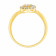 Era Uncut Diamond Studded Casual Gold Ring FRERHDCERGA021