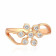 Malabar 22 KT Rose Gold Studded Casual Ring FRGEGLKRRGT353