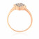 Malabar 22 KT Rose Gold Studded Casual Ring FRGEGLKRRGT354