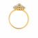 Mine Diamond Studded Gold Casual Ring FRGEN10140
