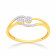 Mine Diamond Studded Gold Casual Ring FRGEN13146